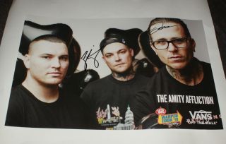 The Amity Affliction Signed Misery Cd Promo Poster Joel Ahren Proof