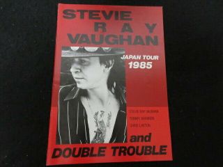 Stevie Ray Vaughan And Double Trouble 1985 Japan Tour Book Concert Program Srv