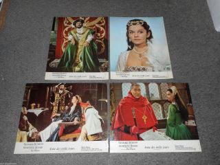 Anne Of The Thousand Days - 10 French Lobby Cards - 1969 - Burton/bujold