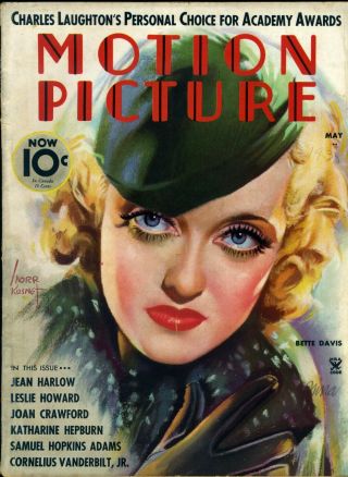 Motion Picture • May 1935 • Bette Davis • Cover Artist Morr Kusney