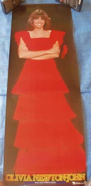 Olivia Newton - John Japan B2 Poster Rare Emi 120x42.  5cm