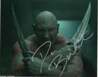 Dave Bautista Guardians Of The Galaxy Autographed Signed 8x10 Photo C