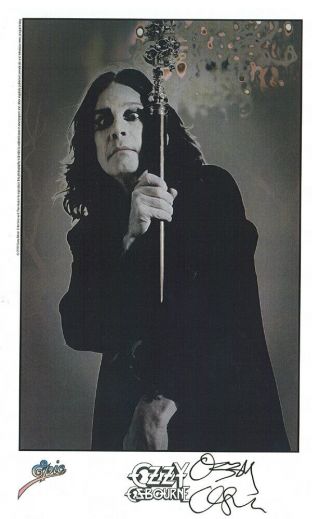Ozzy Osbourne Autograph 5x7 Postcard Signed Card Black Sabbath Auto