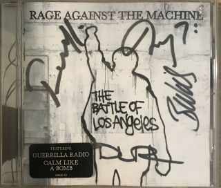 Rage Against The Machine Band Signed Autographed Cd Booklet Case Only No Disc