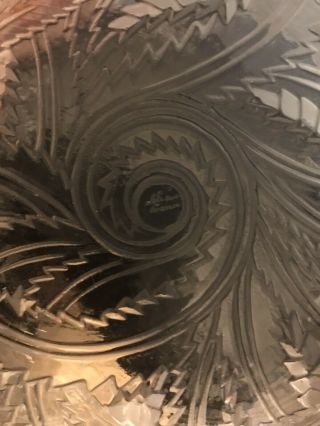 Lalique Crystal Bowl Pinsons Bird 3