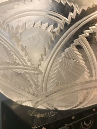Lalique Crystal Bowl Pinsons Bird 4