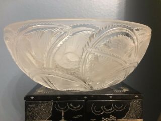 Lalique Crystal Bowl Pinsons Bird 8