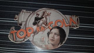 Old Vintage Paper Bollywood Movie Herald Of Movie " Top Ka Gola " From India 1937