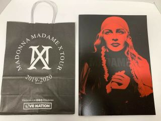 Madonna Madame X Tour Book Program,  Shopping Bag Rare Paper Dolls