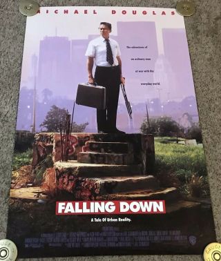 1993 Falling Down Movie Poster,  Rolled,  27x40,  Ds,  Michael Douglas