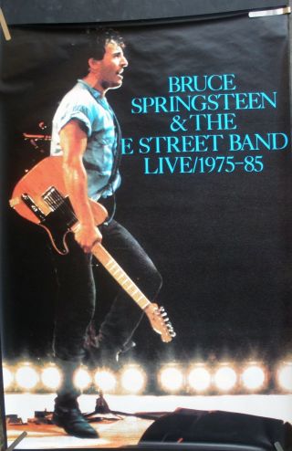 Bruce Springsteen Live 1975 - 1985 Vintage Orig Music Record Store Promo Poster
