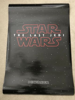 Star Wars The Last Jedi 2017 Advance Teaser Ds 27x40 " Movie Poster Disney Dmr