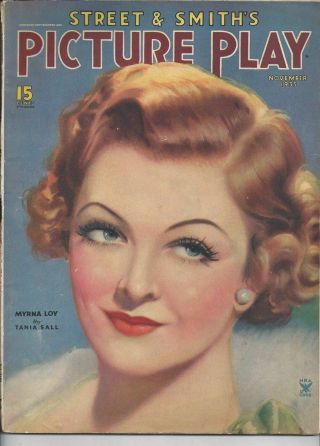 Picture Play - Myrna Loy - November 1935