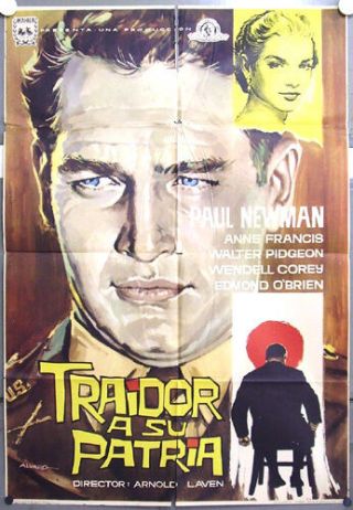 Dz58 The Rack Paul Newman Rare Orig 1sh Poster Spain
