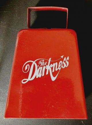 The Darkness Hot Cakes 8/21/12 Ultra Rare Promo Cowbell - Autographed