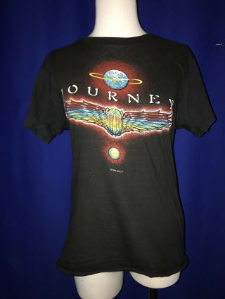 Vintage 1980 Journey Departure Tour Concert Tshirt Shirt Large Mouse Kelley Art