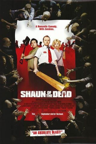 Shaun Of The Dead Double Sided Movie Poster 27x40 Inches