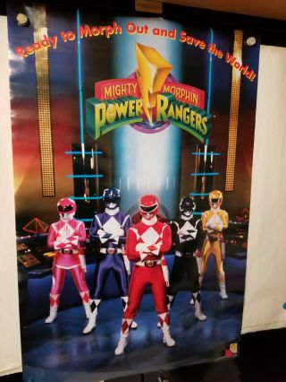 Vintage Power Rangers Poster 642 - 1993,  Still In Plastic Cover - Rare