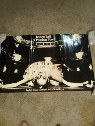 Jethro Tull Autographed A Passion Play Rare Promo Poster English Music