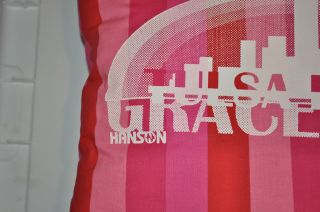 VERY RARE Hanson Day Tulsa Is My Graceland Throw Pillow Designed By Zac Hanson 3