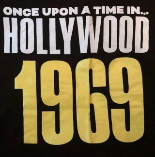 Quentin Tarantino Memorabilia Once Upon A Time In Hollywood T - Shirt Size Small