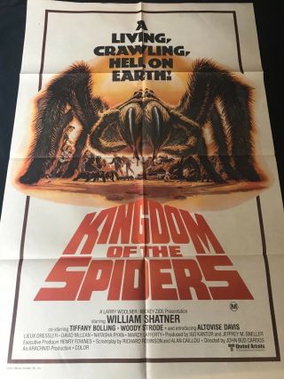 Kingdom Of The Spiders One Sheet Poster Horror Art