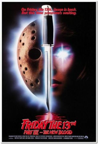 Friday The 13th Part 7: Blood - 1988 - 27x40 Rolled Movie Poster