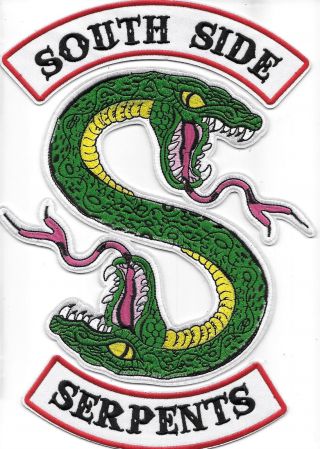 Riverdale Tv South Side Serpents Logo Embroidered Jacket Patch Archie