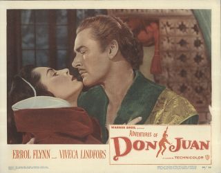 Adventures Of Don Juan 1949 11x14 Orig Lobby Card Fff - 19301 Very Fine