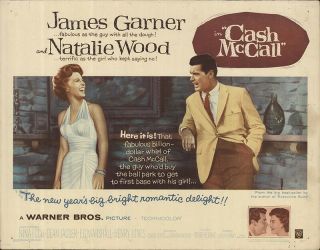 Cash Mccall 1960 22x28 Orig Movie Poster Fff - 62249 James Garner U.  S.  Half Sheet