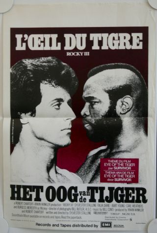 Rocky 3 Belgium Film Poster