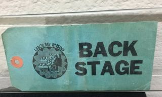 Rare 1975 Willie Nelson Backstage Pass - 48 Hours In Atoka - Country Woodstock Fèst