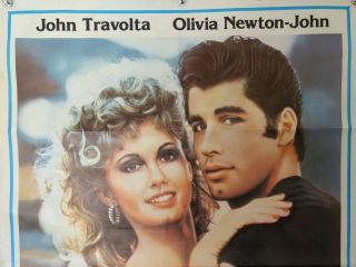 GREASE - 1978 John Travolta - AUSTRALIAN ONE SHEET MOVIE POSTER 2