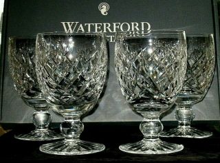 Vintage Set Of 4 Waterford Crystal Donegal Water Goblet Ireland