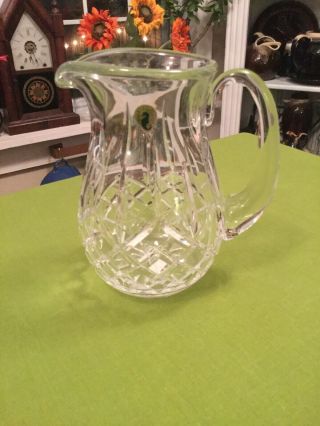 Waterford Crystal Lismore 8 1/2” Water Pitcher W Tags Made In Ireland