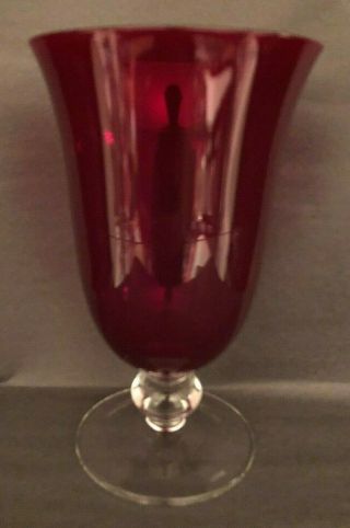 Lenox Holiday Gems Ruby Red Pedestal Goblet - Set Of 8 All Purpose Glasses