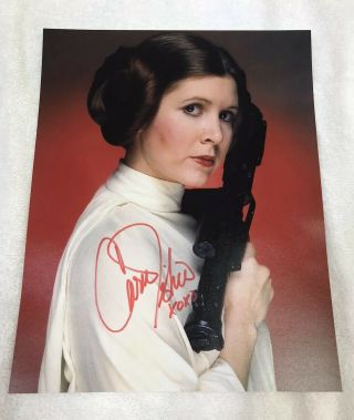 Carrie Fischer Signed Autographed Star Wars 8x10 Photo With