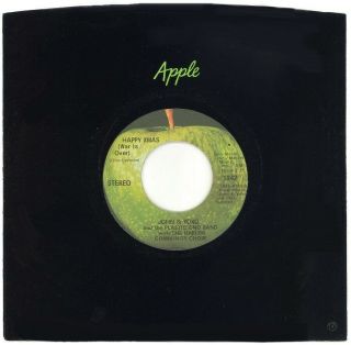 JOHN LENNON & YOKO ONO HAPPY XMAS 45 GREEN & BLACK SPLATTER 1971 APPLE 3