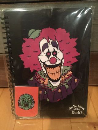 Nickelodeon Nick Box Halloween Are You Afraid Of The Dark Notebook W/ Bookmarks