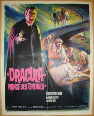Dracula: Prince Of Darkness - Hammer - Horror - T.  Fisher - Art By Grinsson - French (18x22