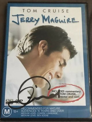 Tom Cruise Signed Autograph Jerry Mcguire Dvd