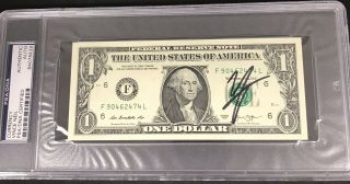 Vince Neil Signed Currency Psa Dna Dollar Bill Motley Crue Shout At The Devil