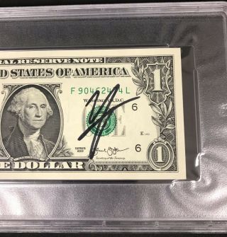 Vince Neil Signed Currency PSA DNA Dollar Bill Motley Crue Shout at the devil 2