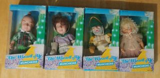 Wizard Of Oz Dolls Four Munchkins 1988 Multi Toys Lollipop Lullaby Soldier Baker 2
