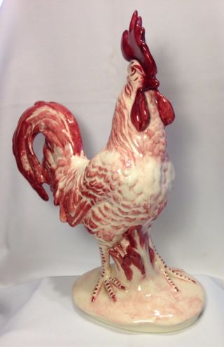 Pennsbury Pottery Bird Large Rooster P202 12 3/8 " Art Figurine Mfg Excond
