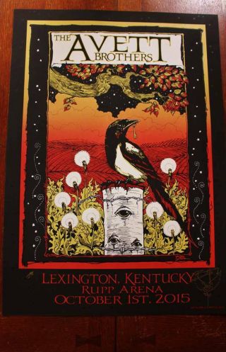 The Avett Brothers - 2015 - Lexington - Richard Biffle - Artist Proof - Poster