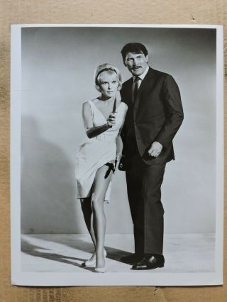Janet Leigh With Jack Palance Leggy Portrait Photo 1967 The Spy In The Green Hat