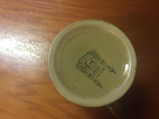 VINTAGE Buffalo Pottery Emerald Deldare Ware Mug 1911 signed Near 7