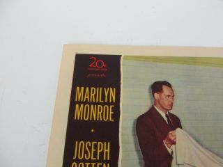 Marilyn Monroe Joseph Cotten Niagara 1952 Movie Lobby Card 2