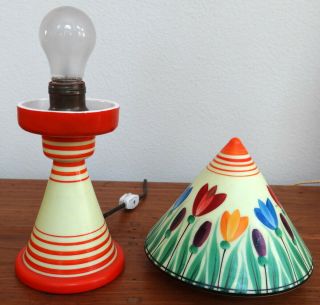 Czech Pottery - Ceramic decorative lamp 3